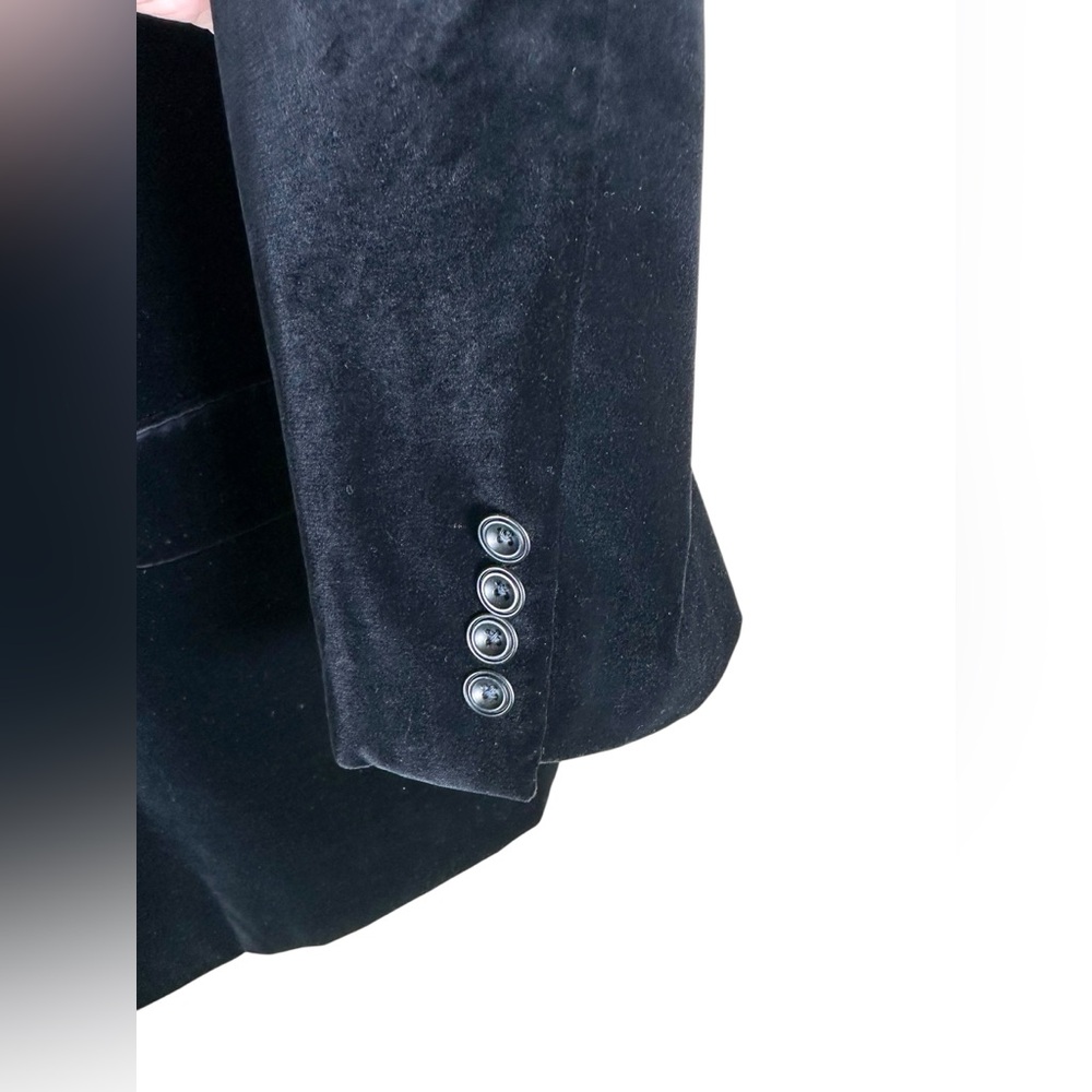 Armani Collezioni Men’s Black Velvet Blazer - Picture 4 of 15